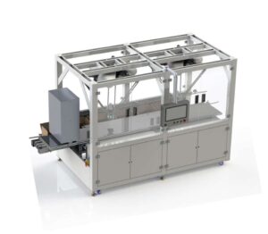 Mô hình thiết kế cụm robot đóng thùng Top Load của Robolinks